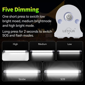 Letour LED Tube light USB charging for easy recharging