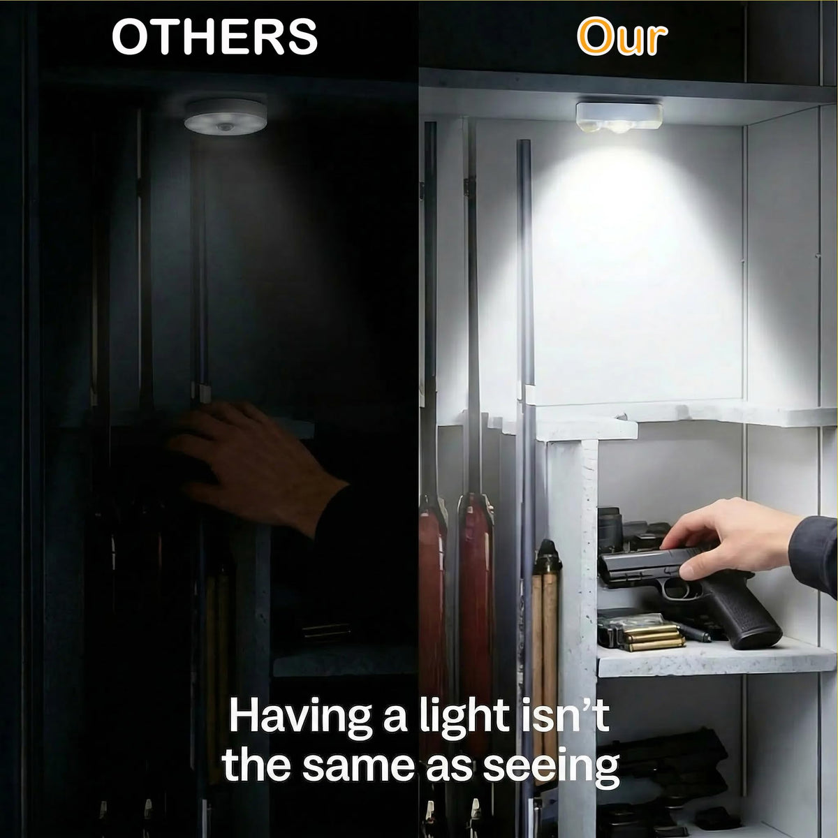 LETour Motion Activated LED Bar Auto Mode offers hands-free lighting when you need it.