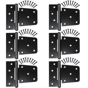 Letowe heavy-duty gate hinges show a 3.5 inch swing for outdoor gates.