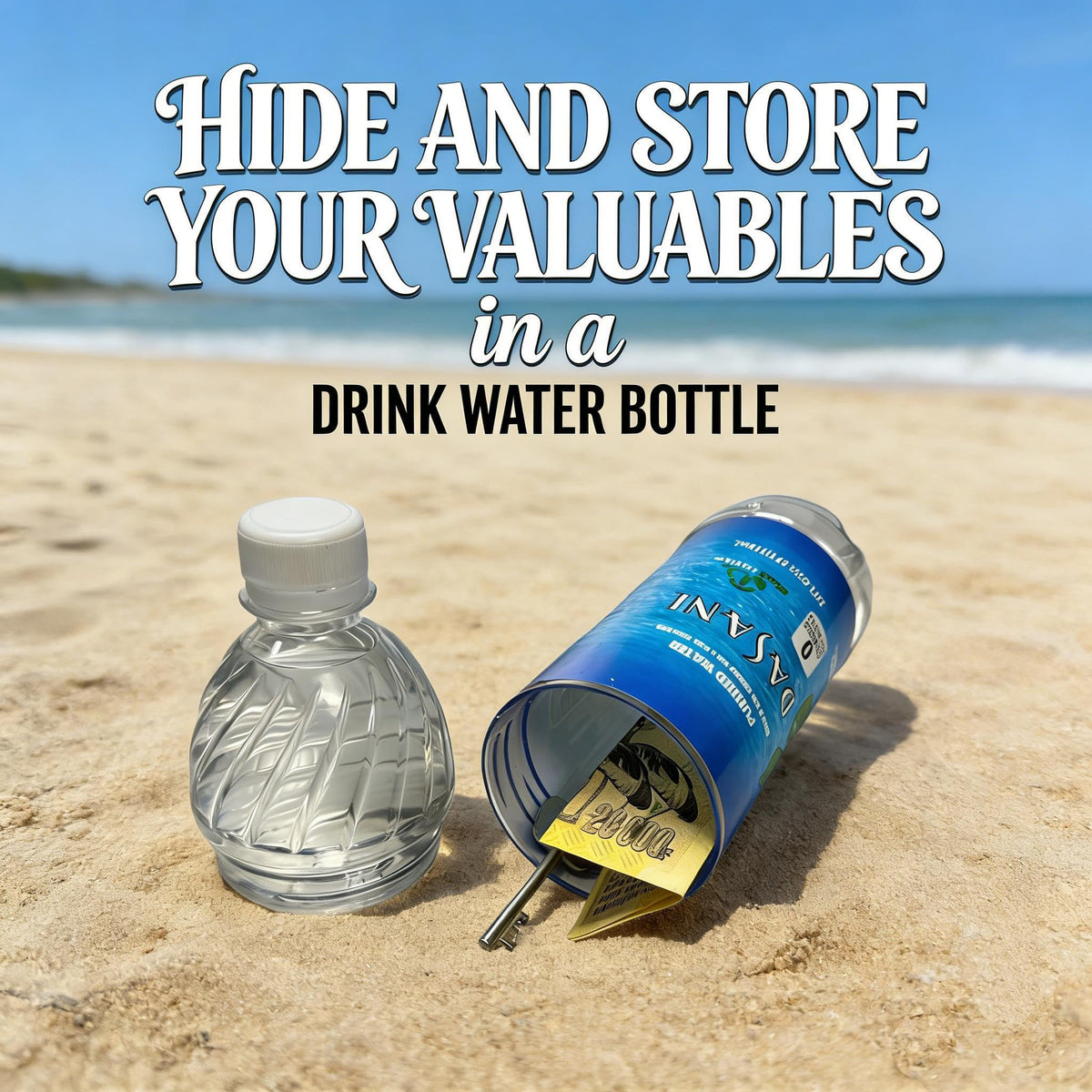 LetPetSet Dasani diversion bottle dimensions ensure realistic size and concealment.