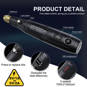 LET'S RESIN cordless drill accessories including deburring tool and bits for smooth resin edges.