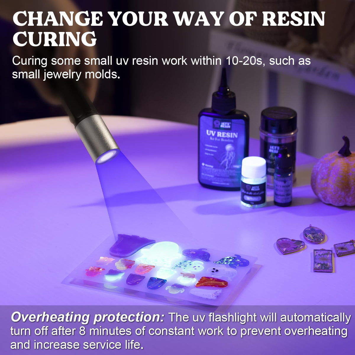 LETS RESIN UV Light shows deep penetration for thorough curing