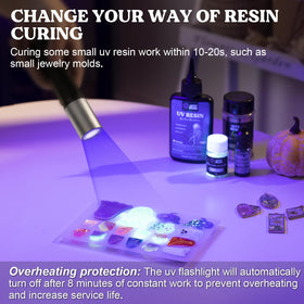 LETS RESIN UV Light shows deep penetration for thorough curing