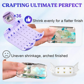 LET'S RESIN UV Light detachable 2-in-1 setup demonstrated for versatile use.