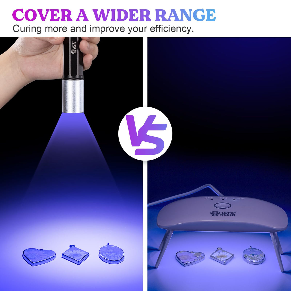 LETS RESIN UV Light enables simultaneous curing of multiple items