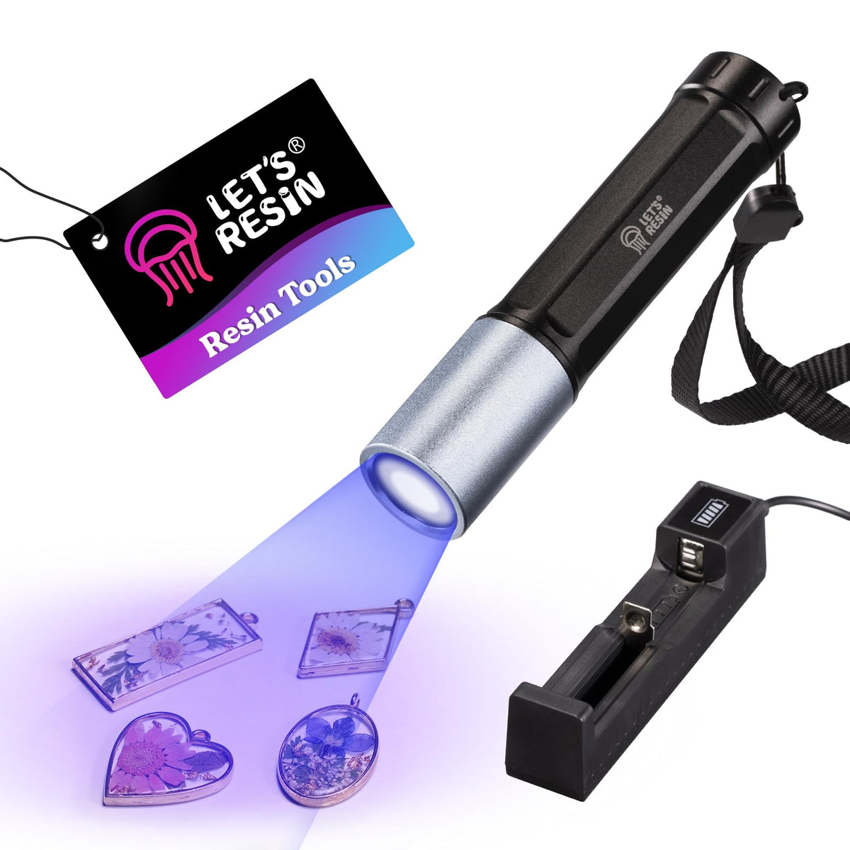 LETS RESIN UV Light demonstrates fast resin curing in seconds