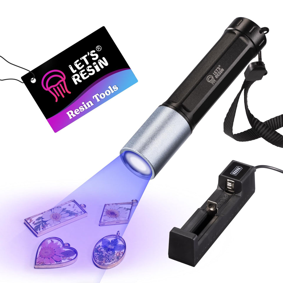 LETS RESIN UV Light demonstrates fast resin curing in seconds