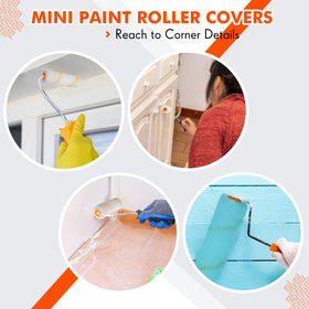 Leumoi roller covers on small surfaces like doors and cabinets.