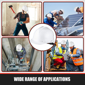 Leumoi white construction hard hat in use on site