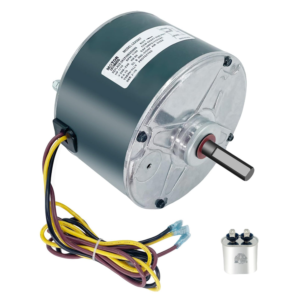 LEUNGOO condenser fan motor CCW rotation for Carrier units, reliable replacement.