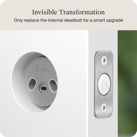 Level Bolt voice control with Alexa enables hands-free door unlocking.