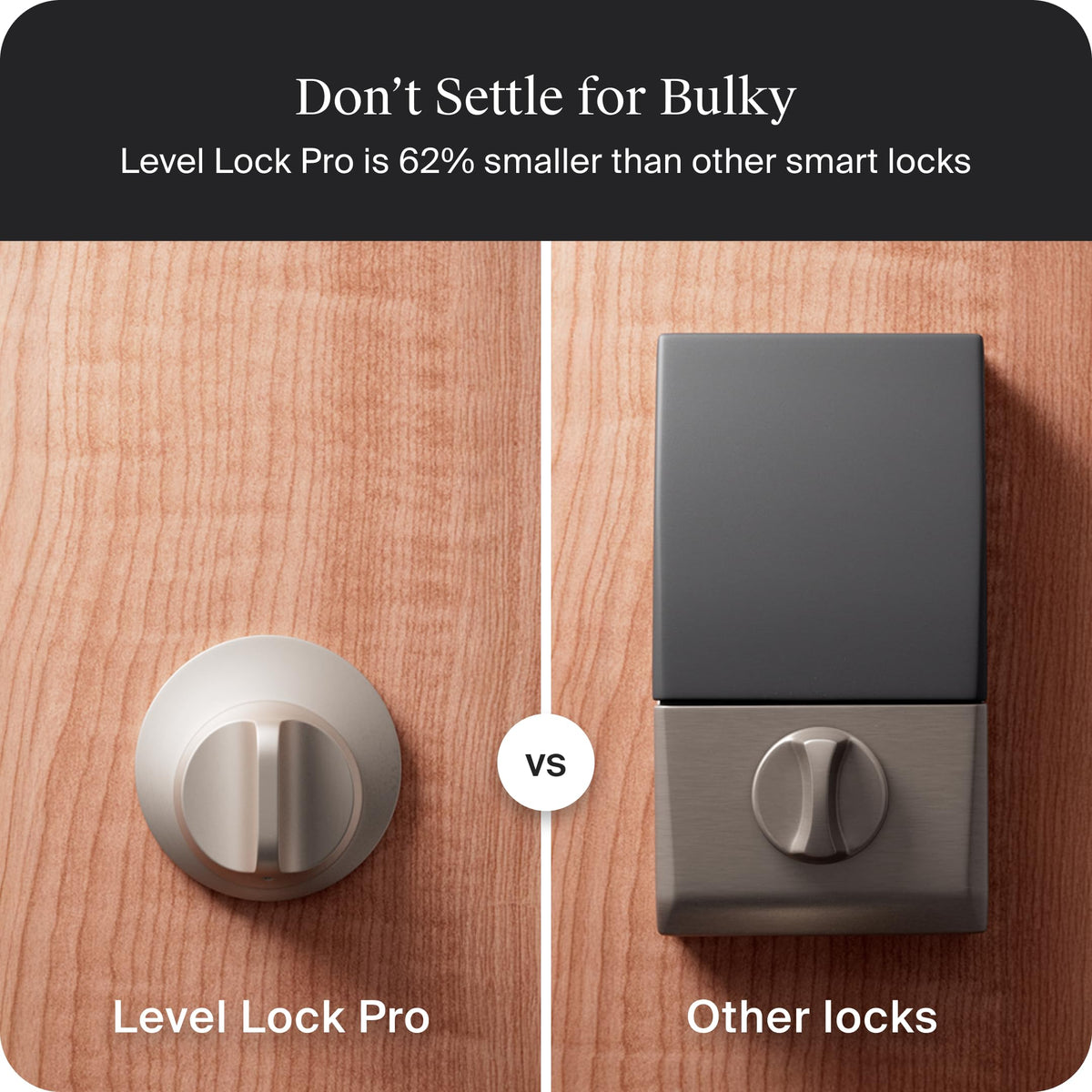 Level Lock Pro with invisible design blending into the door hardware