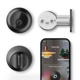 Level Lock Pro visible under-the-surface design with a matte black finish for a clean door look