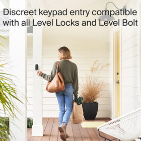 Level Smart Keypad LED backlight enables easy code entry at night.