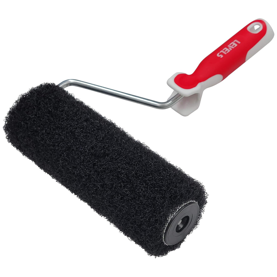 LEVEL5 drywall compound roller 9in covers taped seams quickly for smoother walls.
