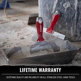 LEVEL5 10–12 inch taping knives for fast, clean mud coverage.
