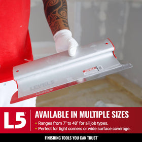 LEVEL5 drywall finishing tool designed for clean, professional results.