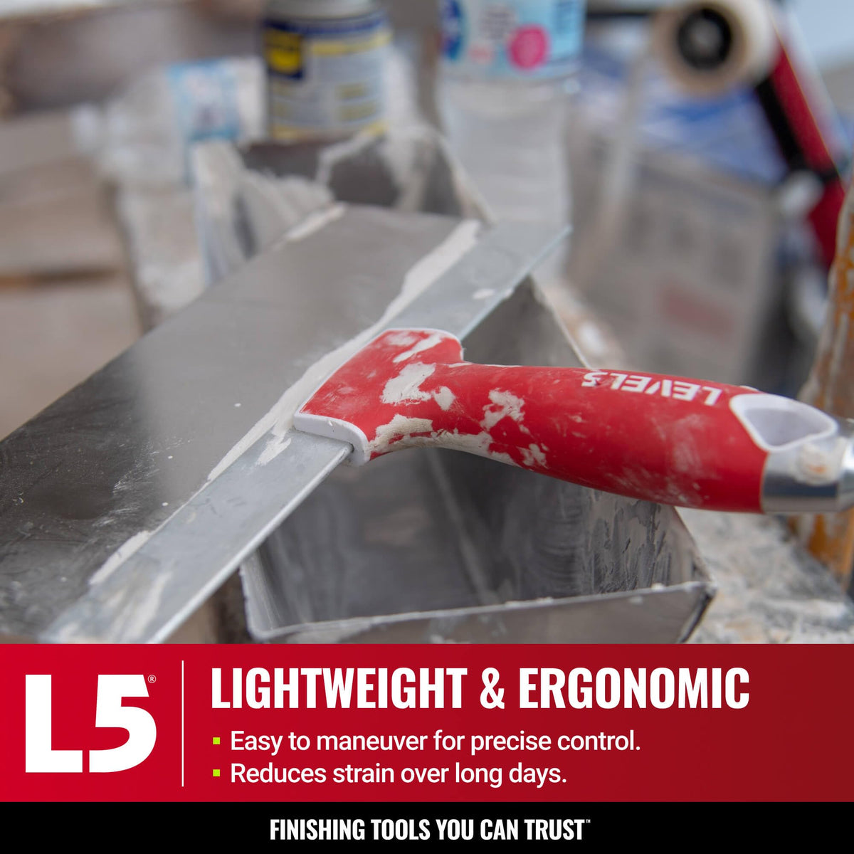 LEVEL5 high-performance drywall tool designed for faster finishes.