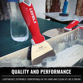 LEVEL5 metal hammer end putty knife for nail setting and durability