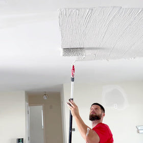 LEVEL5 extendable pole attachment snaps securely for extended reach.