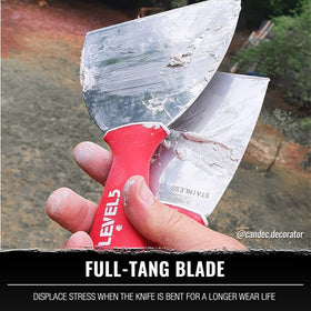 LEVEL5 pro-grade drywall knife with hammer end for nail setting