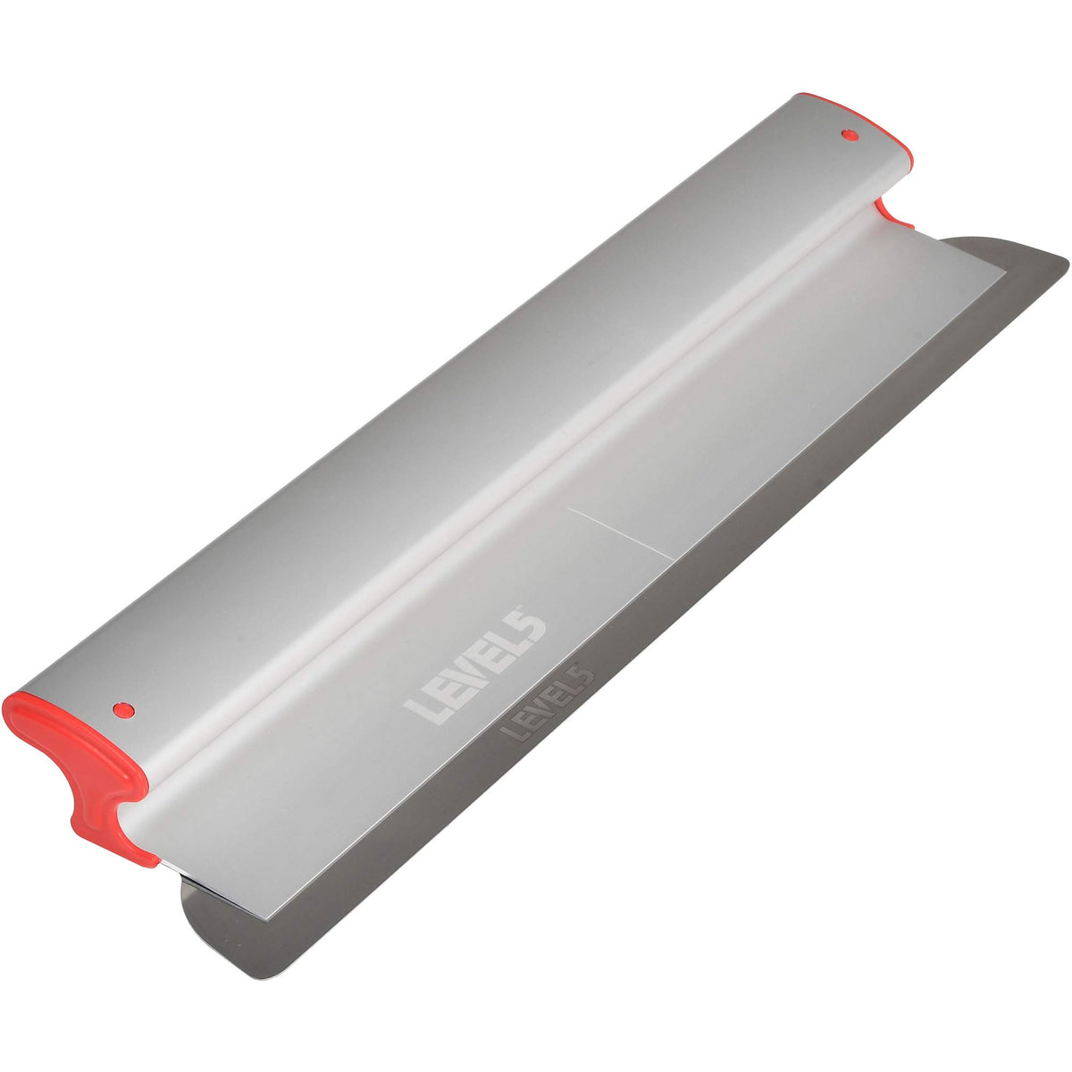 LEVEL5 skimming blade edge for a smooth drywall finish with fewer lap marks.