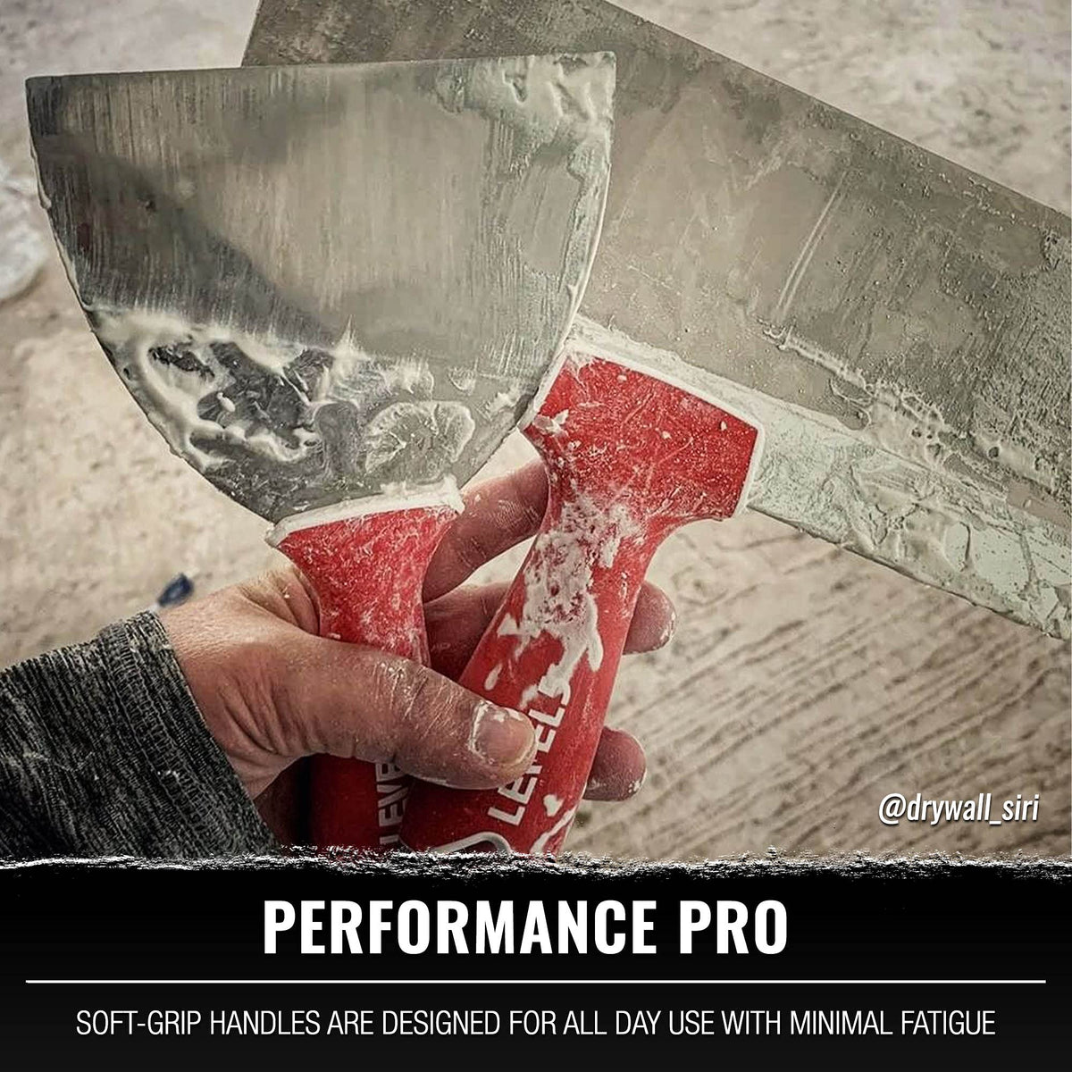 LEVEL5 stainless steel blades deliver durable, precise finishing.
