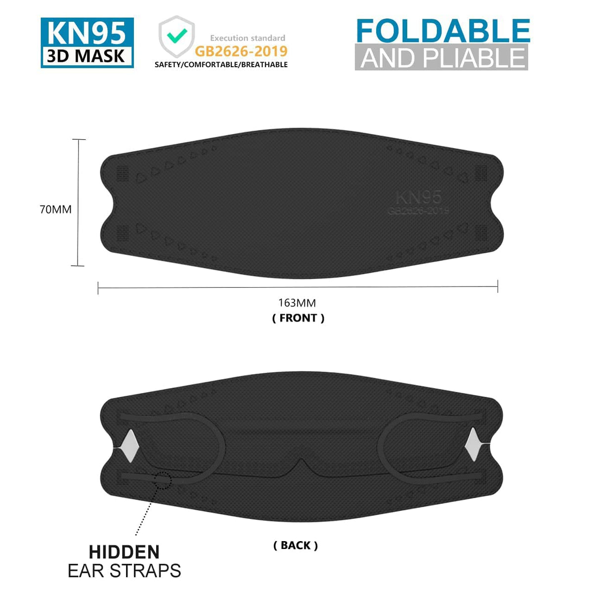 LEVENIS KN95 mask worn for comfortable daily wear and reliable filtration.