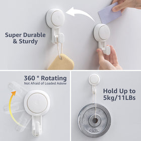 LEVERLOC loofah holder keeps bath essentials within reach.