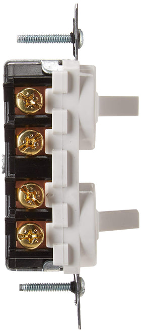 Leviton 5243-W white faceplate compatibility with standard wallplates