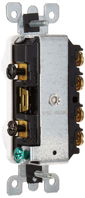 Leviton 5243-W nylon construction highlights durable housing