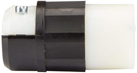 Leviton 5369-C cord clamp and ergonomic grip ensure secure connections.