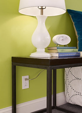 Leviton AFCI outlet rear wiring for safe installation and circuit protection.