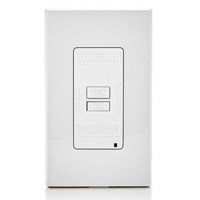 Leviton blank face GFCI status check supports safe maintenance