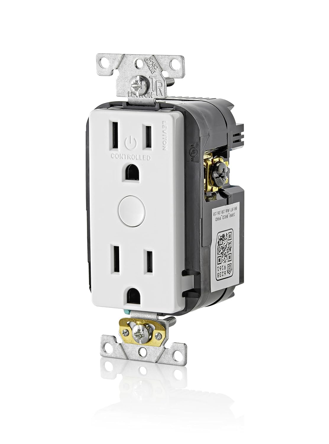 Leviton D215R-1RW remote control from the app for scheduling and scenes.