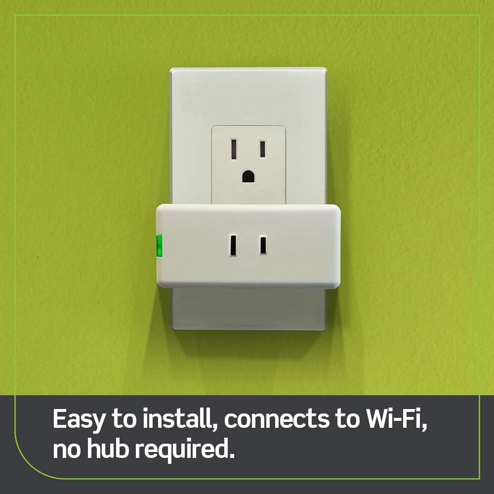 Leviton D23LP-1RW plugged into outlet for room lighting control