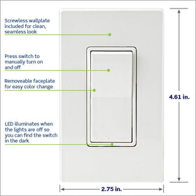 Leviton Decora Smart Switch Z-Wave 800 Series supports sunset lighting scheduling for exterior lights.