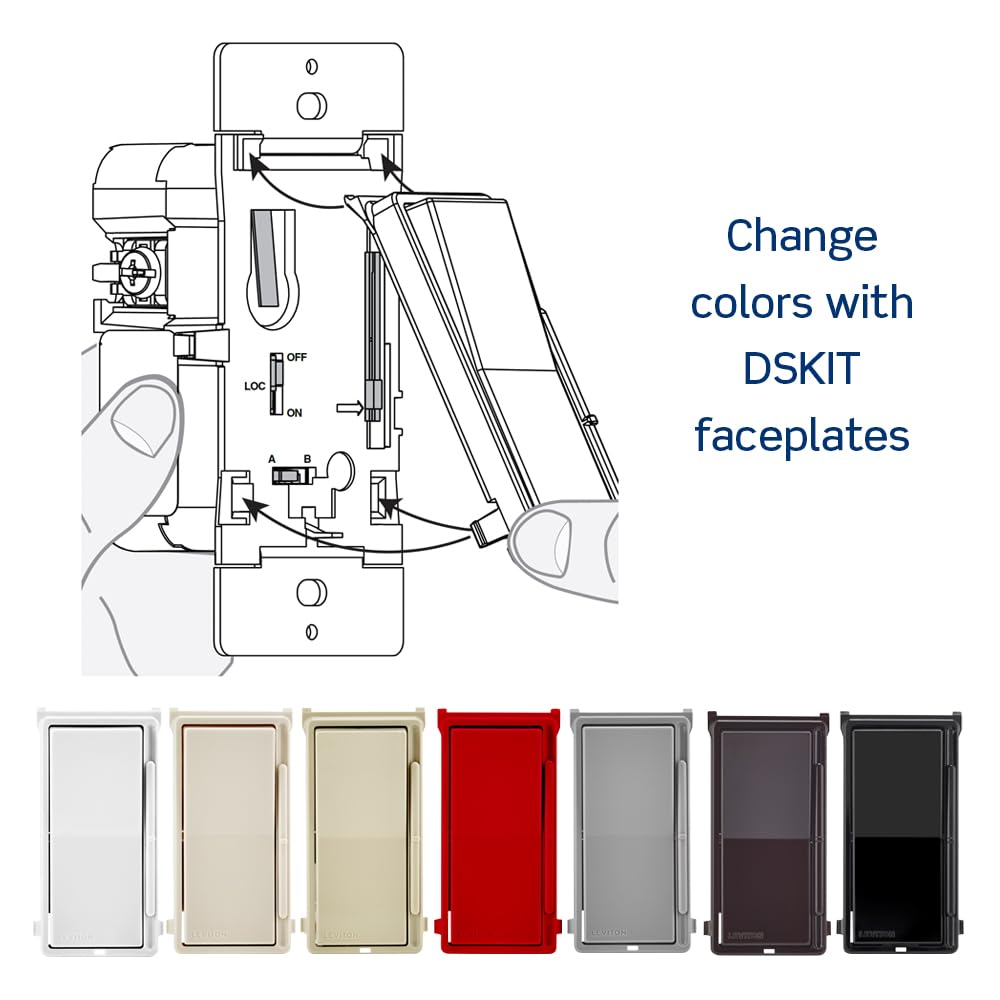 Leviton dimmer works with dimmable LEDs for smooth transitions