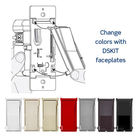 Leviton dimmer works with dimmable LEDs for smooth transitions
