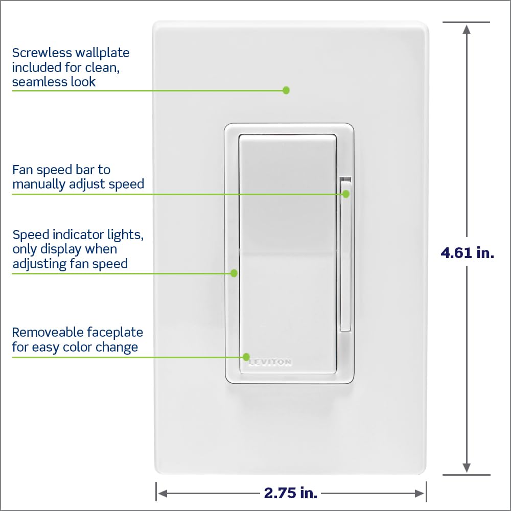 Leviton Decora unit wired to neutral conductor for reliable operation