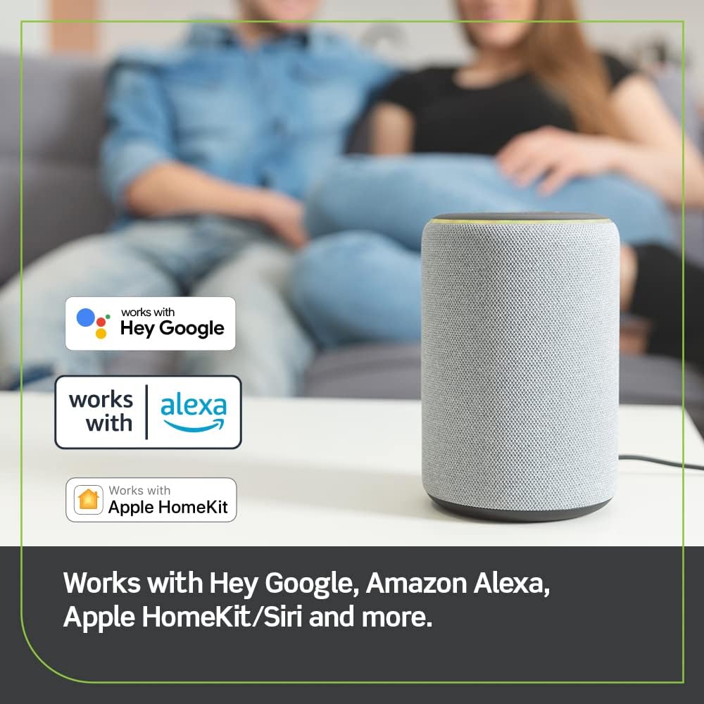 Leviton Decora Smart Outlet no-hub required for easy Wi-Fi setup.