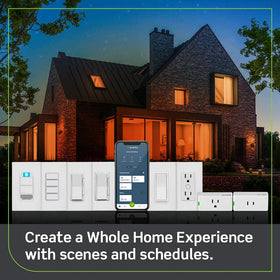 Leviton Decora Smart Plug placed beside outlet for versatile use.