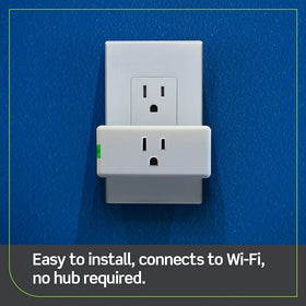 Leviton Decora Smart Plug ready for voice control via assistants.