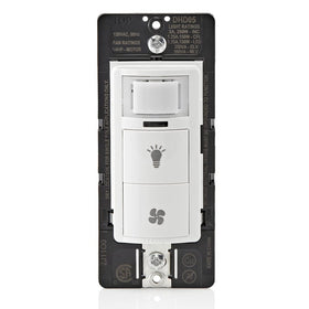 Leviton DHD05-1LW humidity sensor and fan control enables automatic moisture management
