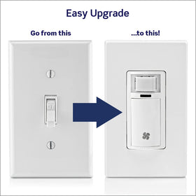 Leviton DHS05-1LT interchangeable line and load simplifies installation.