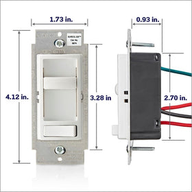 Leviton dimmer on/off control preserves set level for quick resume