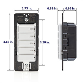 Leviton DT160-1LW bathroom fan application supports automated timing.