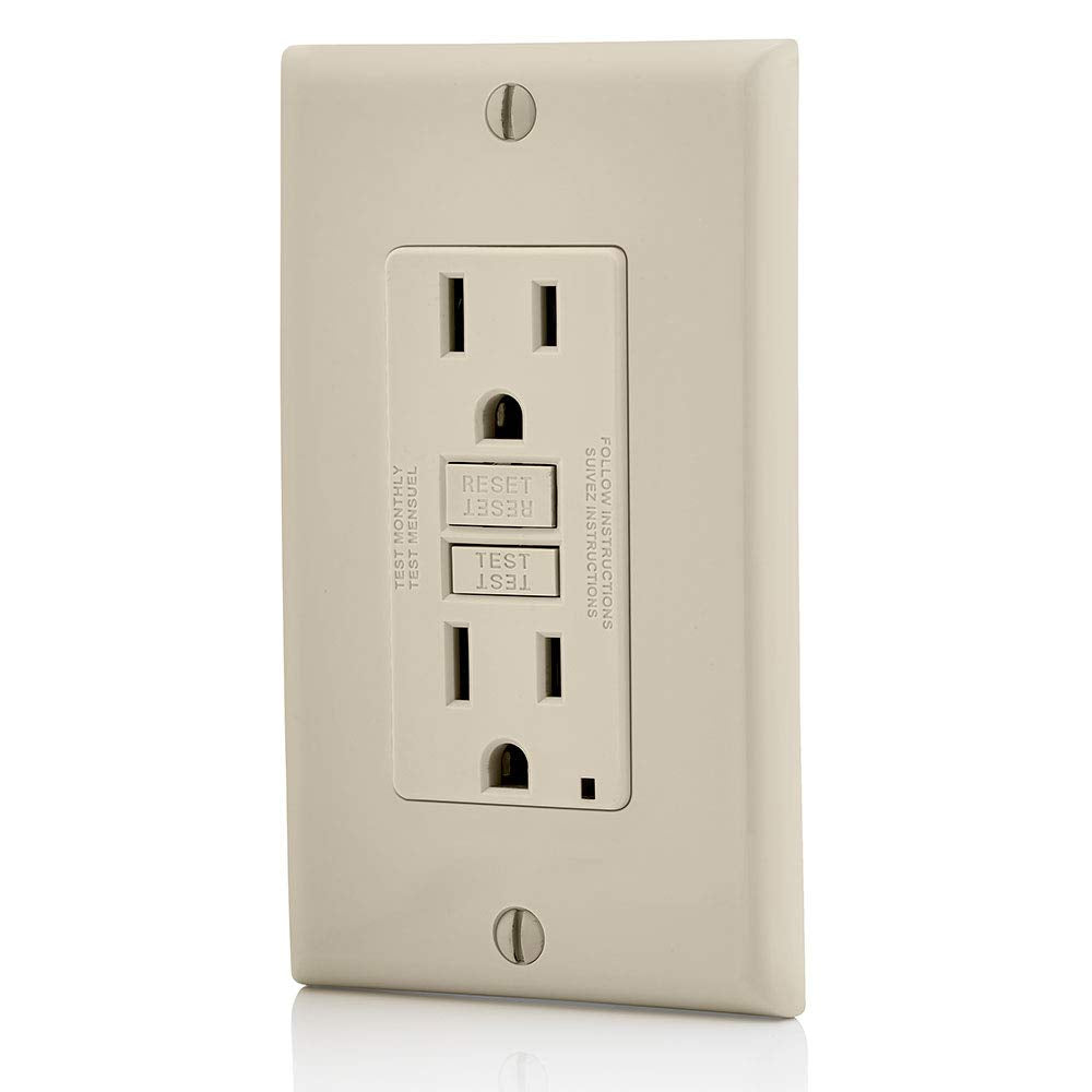 Leviton GFNT1-T front non tamper resistant face for straightforward installation