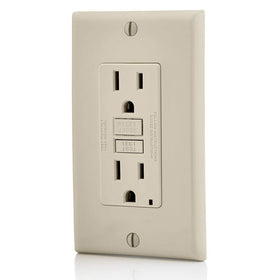 Leviton GFNT1-T front non tamper resistant face for straightforward installation