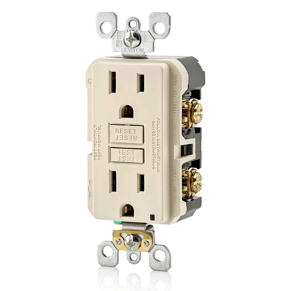 Leviton GFNT1-T LED indicator shows status for quick safety checks